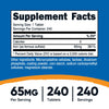 Nutricost Iron (As Ferrous Sulfate) 65mg, 240 Tablets - Non-GMO, Gluten Free