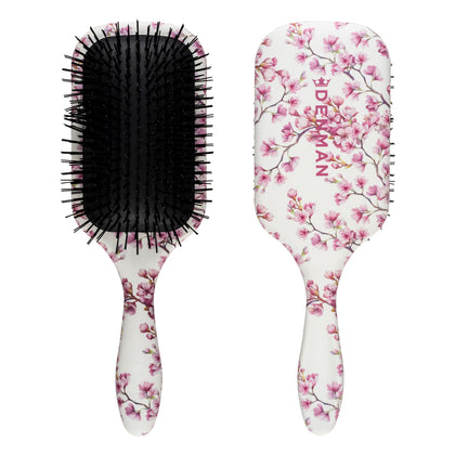 Denman Tangle Tamer Ultra (Cherry Blossom) Detangling Paddle Brush For Curly Hair And Black Natural Hair - use with both Wet & Dry Hair, D90L