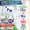 ZORBX Unscented Odor Eliminator Combo Value Pack - Used in Hospitals & Healthcare Facilities - Advanced Trusted Formula | Fast-Acting Odor Remover Sprays (16 Oz + 7.5 Oz + 2 Oz)