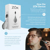 Z?K: Worlds First Consumer Migraine Product That Naturally Reduces Tension and Pressure from Headache and Migraine Symptoms Through Inner Ear Pressure Stimulation, White