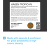 Hari Hagen Tropican Lifetime Formula Parrot Food, 4 lb Parrot Food with Peanuts & Sunflower Seeds and Balance Nutrition Levels