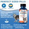 BestLife4Pets Demodectic Mange and Scabies Relief for Cats - Ear Mites & Itch Relief Supplements for Cat Itching Relief - Restores Healthy Feline Coat and Skin - Easy to Use Natural Pills