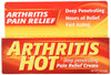 Arthritis Hot Penetrating Pain Relief Creme 3 oz., Fast Acting Creme With Menthol 10% (Pack of 6)