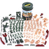 JOYIN 164 Piece Military Soldier Playset Army Men Play Bucket Army Action Figures Battle Group Deluxe Military Playset with Army Men, Aircrafts, Helicopters, Tanks with Bucket