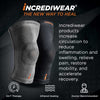 Incrediwear Knee Sleeve - Knee Braces for Knee Pain, Joint Pain Relief, Swelling, Inflammation Relief, and Circulation, Knee Support for Women and Men, Fits 18-22 Above Kneecap (Grey, X-Large)