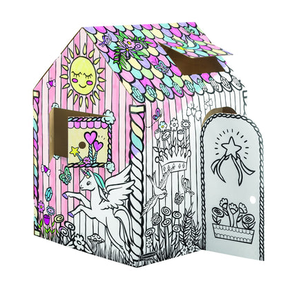 Bankers Box at Play Unicorn Playhouse, Cardboard Playhouse and Craft Activity for Kids