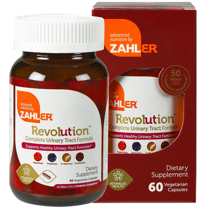 Zahler UTI Revolution, Urinary Tract and Bladder Health, All Natural Cranberry Concentrate Pills Fortified with D-Mannose and Probiotics, Certified Kosher, 60 Caps