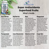 Super Antioxidant Fruit Superfood Complex - Powerful Antioxidant Superfruits, Acai, Goji, Noni, Mangosteen, Pomegranate, Elderberry, Resveratrol, Immune Support, Skin Care - 60 Capsules