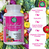 WHOLE NATURE Whole Food Multivitamin for Women - with B12 Methyl Folate, Womens Multi Vitamin Minerals, Probiotics and Omegas. Vegan Vitamins for Women. Non GMO Daily Supplement Plus- 90 Capsules