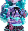 Monster High Creepover Party Doll, Twyla with Pet Bunny Dustin, Sleepover Clothes & Accessories like Hoodie, Book & Backpack