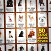 100 PICS Dogs Travel Game | Learn 100 Dog Breeds Flash Cards with Slide Reveal Case | Card Game, Gift, Stocking Stuffer | for Kids and Adults | Ages 6+