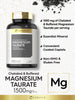 Carlyle Magnesium Taurate 1500mg | 250 Caplets | Chelated and Buffered | Vegetarian, Non-GMO, Gluten Free Supplement