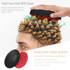 AEARY Silicone Magic Wave Hair Sponge, Two Sides Detachable Hair Curling Tool for Men and Women, Elera Afro Braid Style, Twist Modeling Comb, High Density, Big and Small Holes,Red