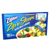 Ziploc Zip 'n Steam Food Storage Bags for Meal Prep, Healthy Meals in Minutes, Microwave Safe, 10 Count