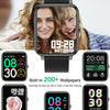 Popglory Smart Watch, Smartwatch with Blood Pressure, Blood Oxygen Monitor, Fitness Tracker with Heart Rate Monitor, Full Touch Fitness Watch for Android & iOS for Men Women