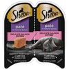 SHEBA Perfect Portions Paté Wet Cat Food Trays (24 Count, 48 Servings), Delicate Salmon Entrée, Easy Peel Twin-Pack Trays