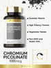 Ultra Chromium Picolinate 1000mcg | 360 Tablets | Vegetarian, Non-GMO, Gluten Free | By Carlyle