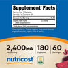 Nutricost Beet Root 2400mg, 180 Capsules - CCOF Certified Made with Organic Beet Root, Superfood, 60 Servings