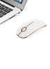 Jelly Comb 2.4G Slim Wireless Mouse with Nano Receiver Less Noise, Portable Mobile Optical Mice for Notebook, PC, Laptop, Computer, MacBook - White