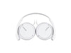 Sony ZX Series Wired On-Ear Headphones, White MDR-ZX110