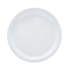 AmazonCommercial Melamine Plate, 6 Piece Set, 9 Inch, White