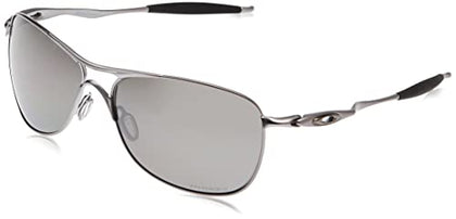 Oakley Men's OO4060 Crosshair Aviator Sunglasses, Lead/Prizm Black Polarized, 61 mm