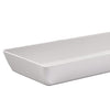 US Acrylic Avant White Plastic Serving Trays (Set of 4) 15 x 5 | Narrow Reusable Rectangular Party Platters | Serve Appetizers, Fruit, Veggies, & Desserts | BPA-Free & Made in USA