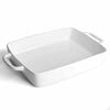 Baking Pan Rectangular, Oven Dish Baking Tray, Heavy Duty Ceramic Pans for Cake, Lasagna, Banquet and Daily Use, 3.6 Quart High Capacity