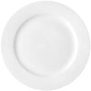 Foraineam 12 Pieces 8 Inch Round Porcelain Salad Plates Dessert Plate Set White Dinnerware Dish Serving Plates