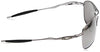 Oakley Men's OO4060 Crosshair Aviator Sunglasses, Lead/Prizm Black Polarized, 61 mm