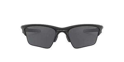 Oakley Men's OO9154 Half Jacket 2.0 XL Rectangular Sunglasses, Matte Black/Grey Polarized, 62 mm