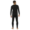 ViCherub Thermal Underwear for Men Fleece Lined Long Johns Thermals Top and Bottom Set Base Layer for Cold Weather Black S