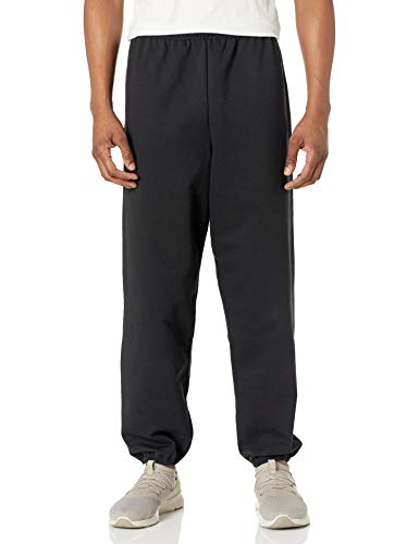 Hanes Men's EcoSmart Non-Pocket Sweatpant, Black, Small