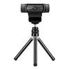 MamaWin Lightweight Mini Webcam Tripod for Smartphone, Logitech Webcam C920 C922 Small Camera Desk Tripod Mount Cell Phone Holder Table Stand (Black)