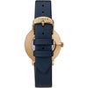 Timex Women's Celestial Dress 38mm Watch - Glitter Dial & Gold-Tone Case with Blue Textured Leather Strap