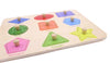 Aile Toddler Wooden Preschool Learning Shape Peg Puzzle Board Toys