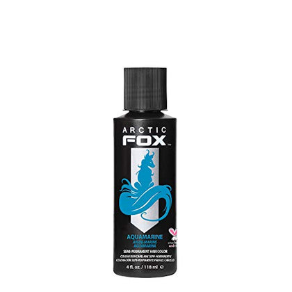 ARCTIC FOX Vegan and Cruelty-Free Semi-Permanent Hair Color Dye (4 Fl Oz, AQUAMARINE)