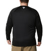 Columbia Men's Terminal Tackle Long Sleeve Shirt, Black/Cool Grey Logo, X-Small