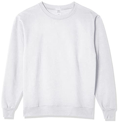 Hanes Men's EcoSmart Sweatshirt, white, X Large