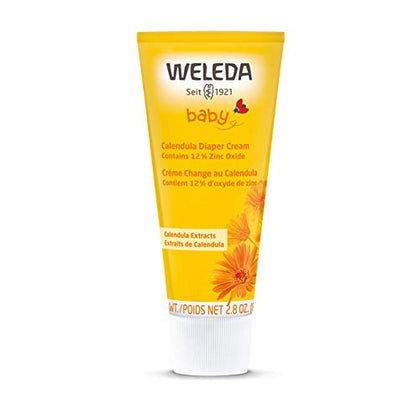 Weleda Baby Calendula Diaper Cream, 2.8 Fluid Ounce, Plant Rich Protection with Calendula, Chamomile, Sweet Almond Oil, Lanolin and Zinc Oxide