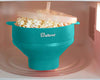 The Original Salbree Microwave Popcorn Popper, Silicone Popcorn Maker, Collapsible Microwavable Bowl - Hot Air Popper - No Oil Required - The Most Colors Available (Aqua)