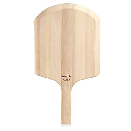 New Star Foodservice 50226 Restaurant-Grade Wooden Pizza Peel, 14