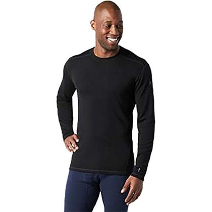 Smartwool Men's Classic Thermal Merino Base Layer Crew, Black, Medium