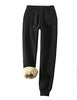 Yeokou Women's Warm Sherpa Lined Athletic Sweatpants Jogger Fleece Pants (X-Small, Black)