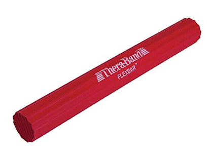 THERABAND FlexBar, Tennis Elbow Therapy Bar, Relieve Tendonitis Pain & Improve Grip Strength, Resistance Bar for Golfers Elbow & Tendinitis, Red, Light, Beginner