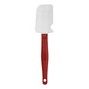 Rubbermaid Commercial Products High Heat Resistant Silicone Heavy Duty Spatula/Food Scraper, 9.5-Inch, 500 Degrees F, Red Handle, for Baking/Cooking/Mixing, Commercial Dishwasher Safe