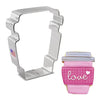 Latte Coffee Cup Cookie Cutter, 3.75