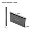 Maxone 320GB Ultra Slim Portable External Hard Drive HDD USB 3.0 for PC, Laptop, Mac, PS4, Xbox one - Charcoal Grey