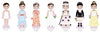 Floss & Rock Magnetic Dress Up Wooden Doll - Charlotte