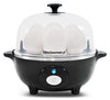 Elite Gourmet Easy Electric 7 Egg Capacity Cooker, Poacher, Omelet Maker, Scrambled, Soft, Medium, Hard Boiled with Auto Shut-Off and Buzzer, BPA Free